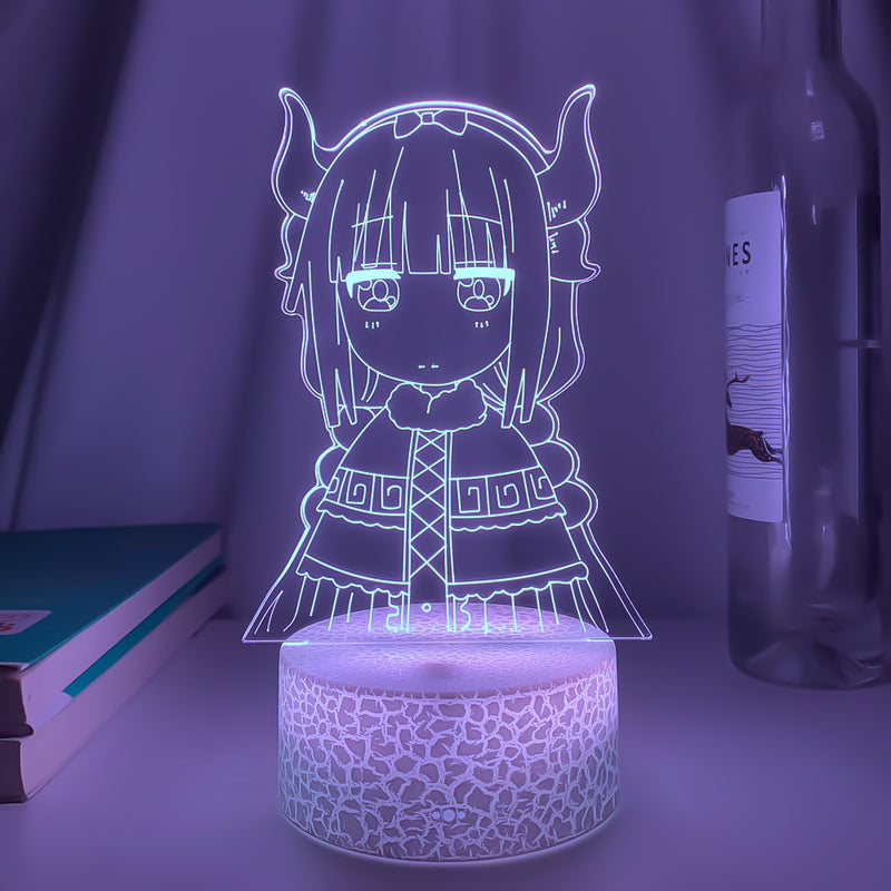 Luminária 3D Anime Kobayashi-san Chi no Maid Dragon