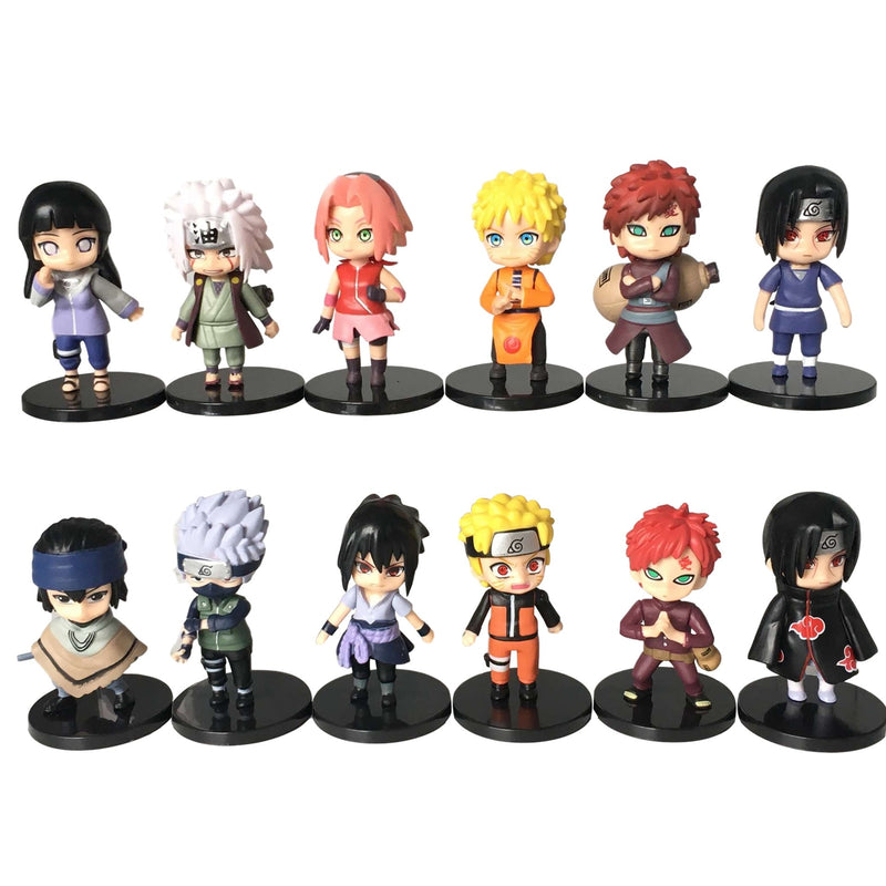 Kit 12 Figures do Anime Naruto