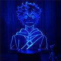 Luminária 3D Anime Haikyuu Hinata