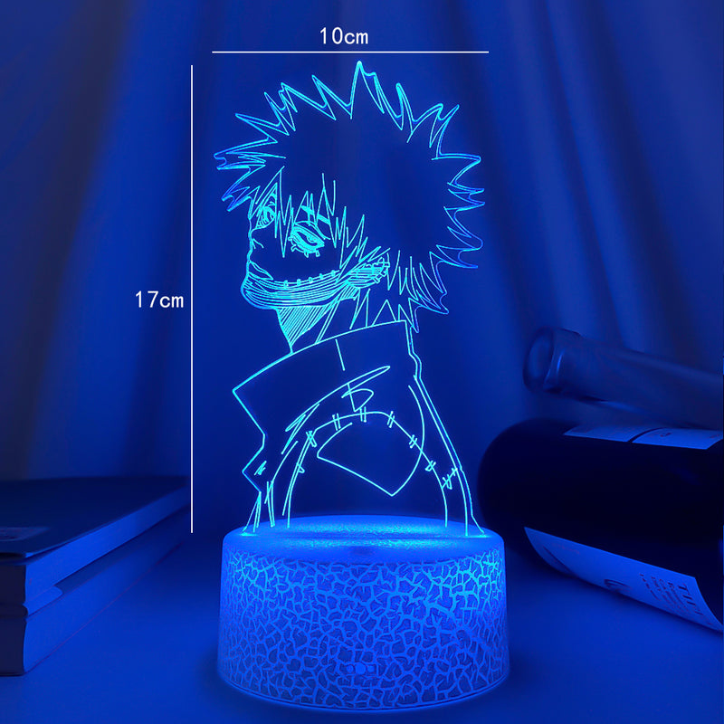 Luminária 3D Anime My Hero Academia Dabi