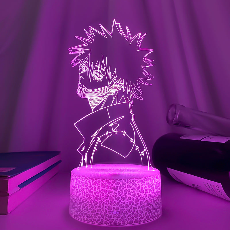 Luminária 3D Anime My Hero Academia Dabi