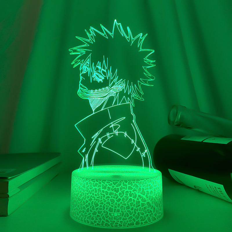 Luminária 3D Anime My Hero Academia Dabi