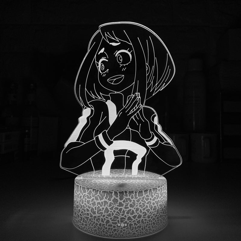 Luminária 3D Anime My Hero Academia Ochako Uraraka