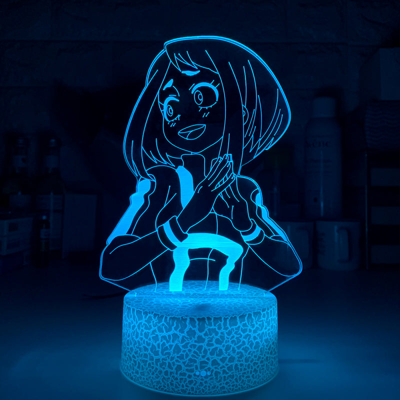 Luminária 3D Anime My Hero Academia Ochako Uraraka