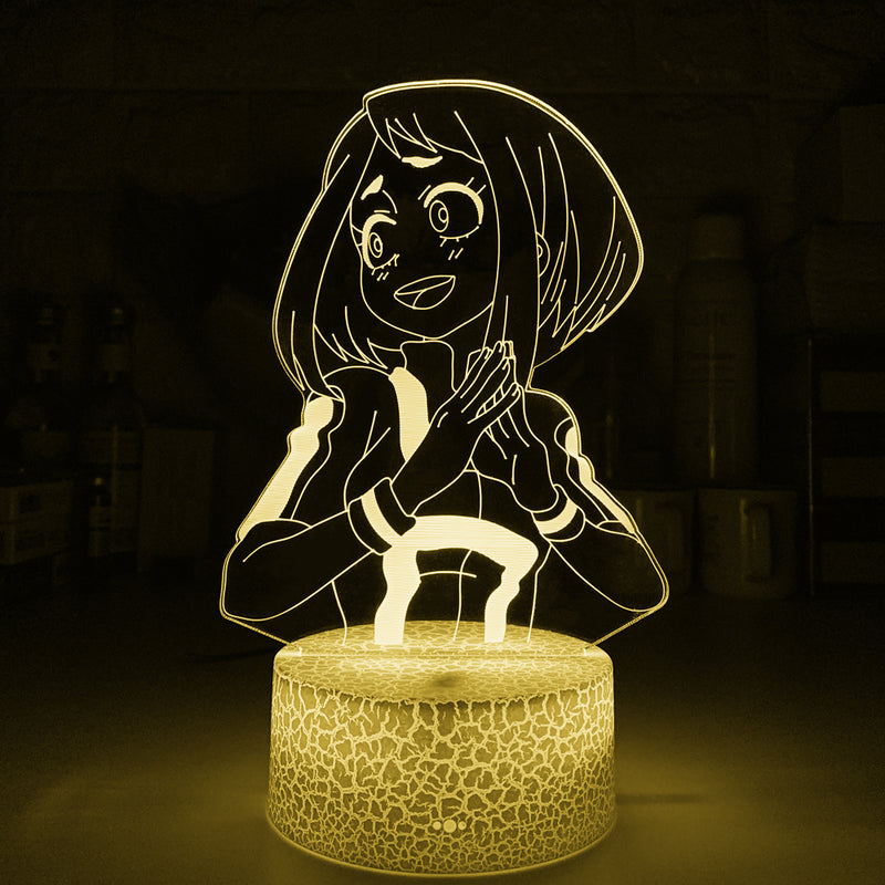 Luminária 3D Anime My Hero Academia Ochako Uraraka