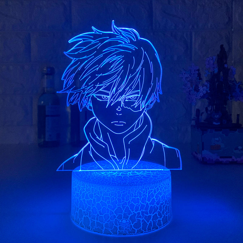 Luminária 3D Shoto Todoroki