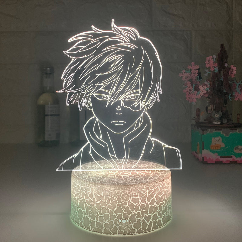 Luminária 3D Shoto Todoroki