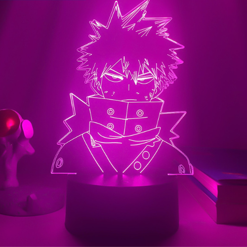 Luminária 3D Katsuki Bakugo