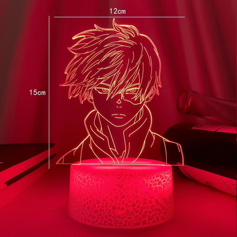 Luminária 3D Shoto Todoroki