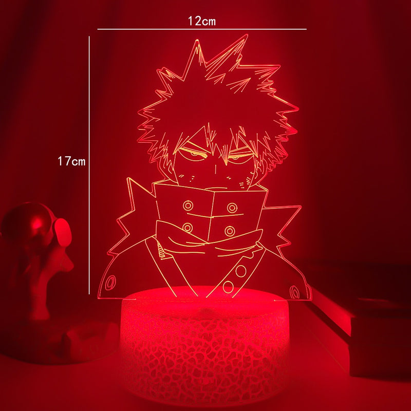 Luminária 3D Katsuki Bakugo